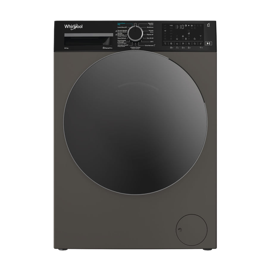 Lavasecadora Whirlpool WAD 9636G SPT de 9/6 kg con Wi-Fi