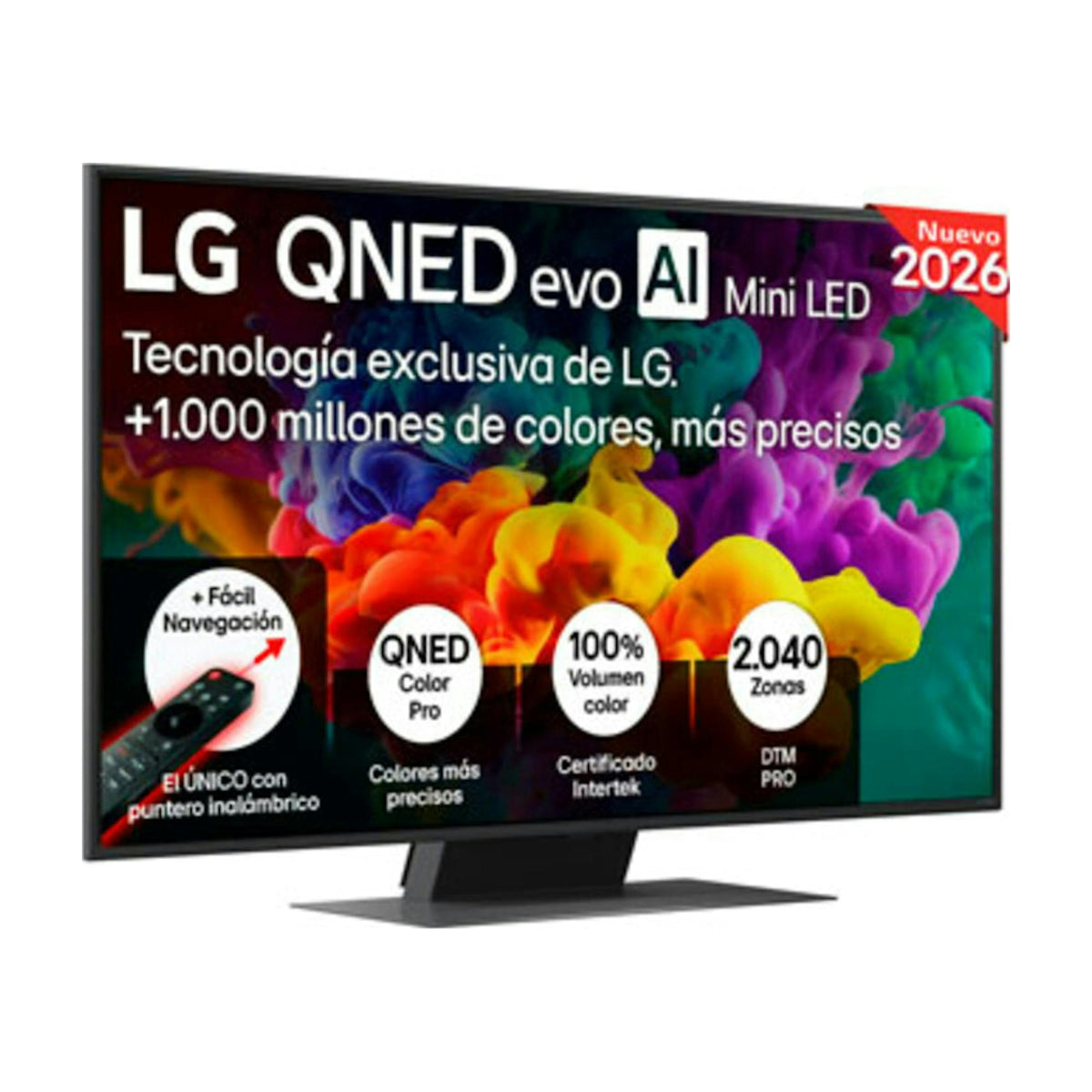 Televisor LG 55QNED86B6B de 55 pulgadas, Mini LED 4K UHD