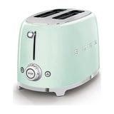 Tostadora Smeg TSF01PGEU de 2 ranuras y 950 W, verde pastel