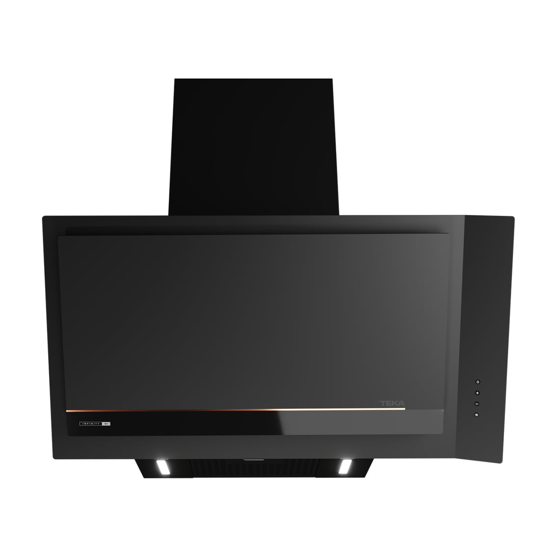 Campana decorativa Teka DVI 88-G1 EOS BM de 80 cm, negro mate