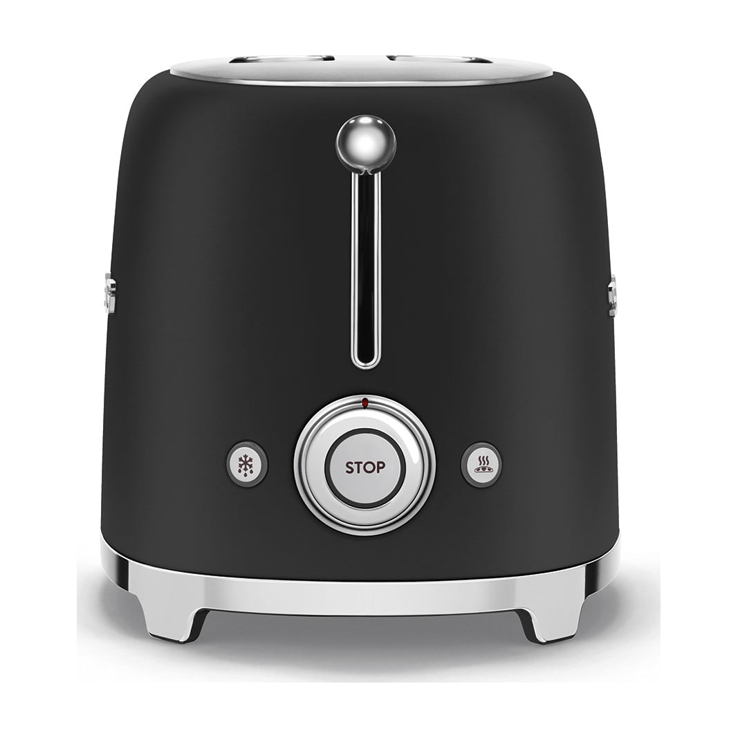 Tostadora Smeg TSF01BLMEU de 2 ranuras, negro mate