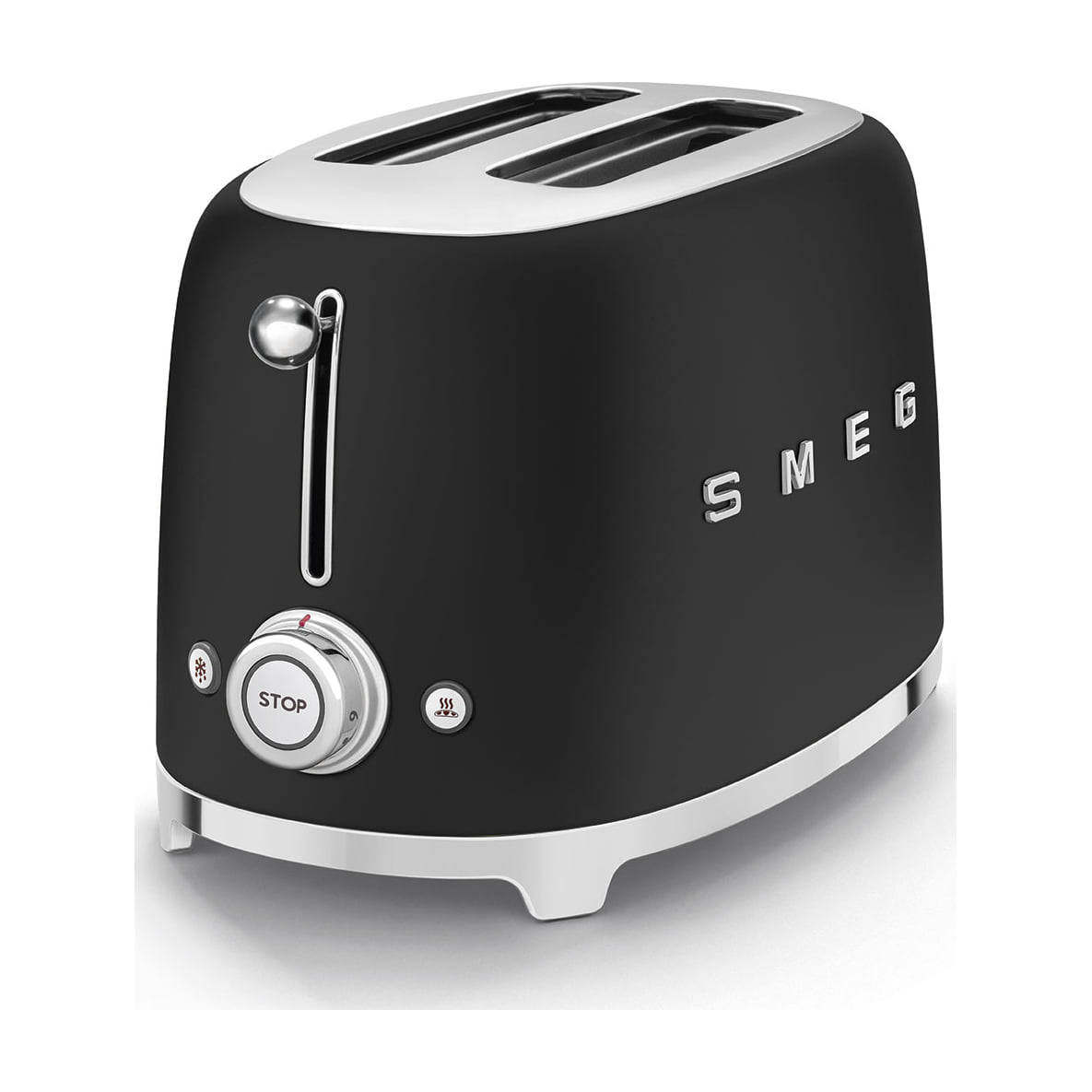 Tostadora Smeg TSF01BLMEU de 2 ranuras, negro mate