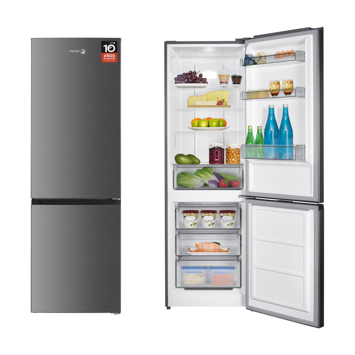 Frigorífico combi Fagor 3FFK-6637X, 293 l, Total No Frost
