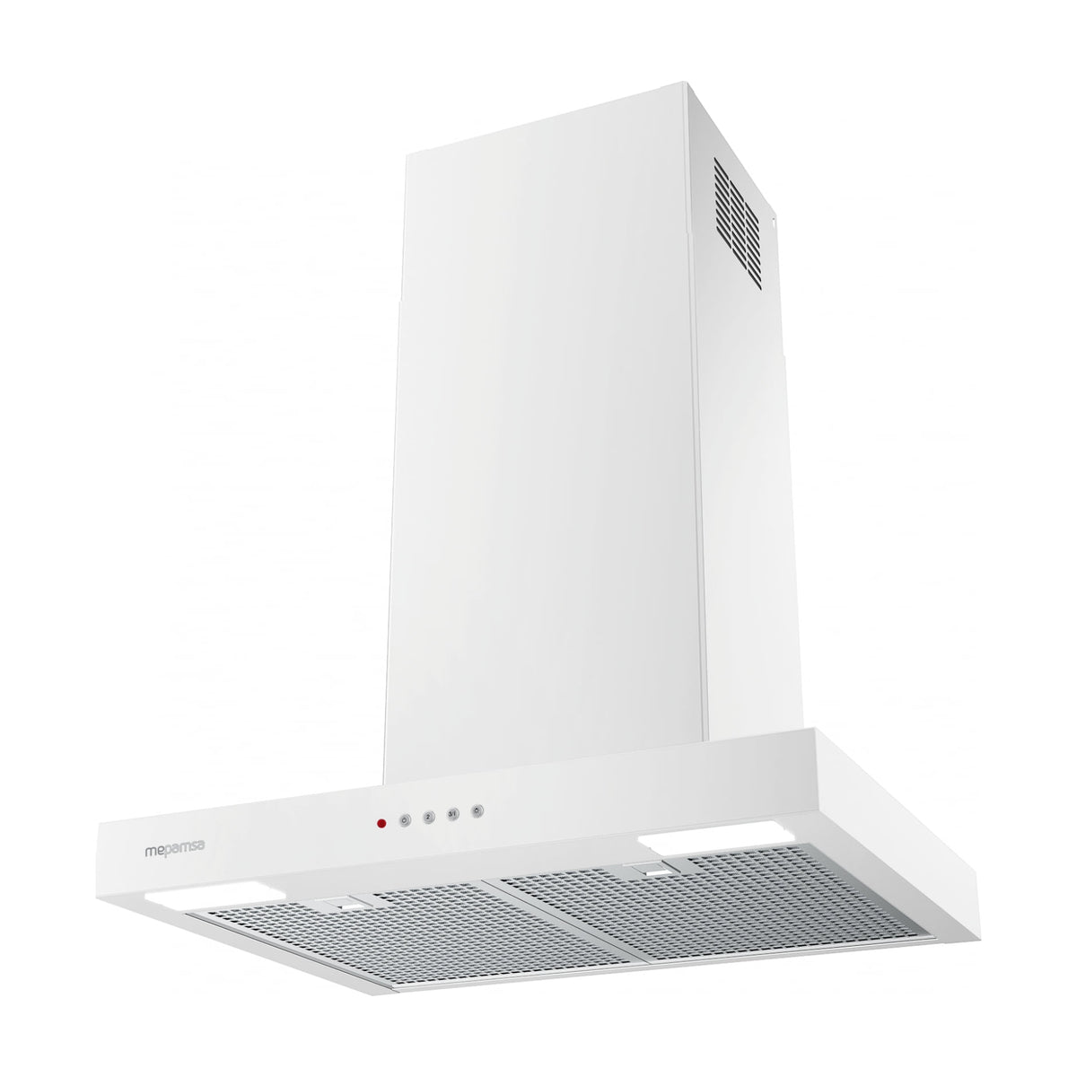 Campana decorativa Mepamsa Stilo Neo 60 blanca, 60 cm y 710 m³/h en intensivo