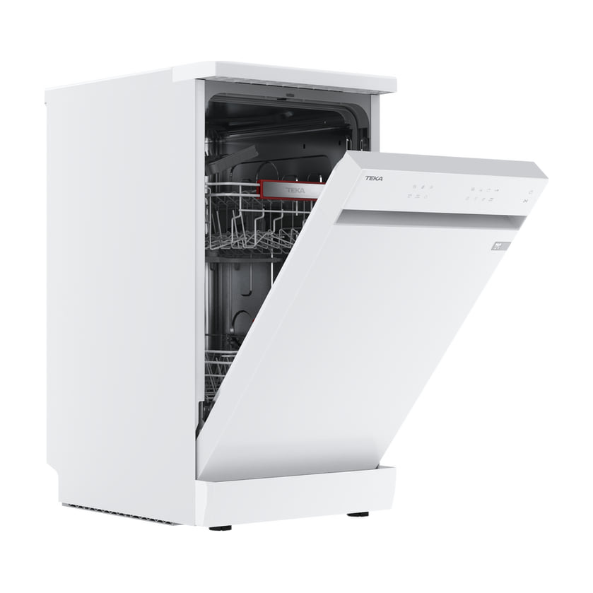 Lavavajillas Teka DFS 240EW de 45 cm, 10 cubiertos y apertura automática