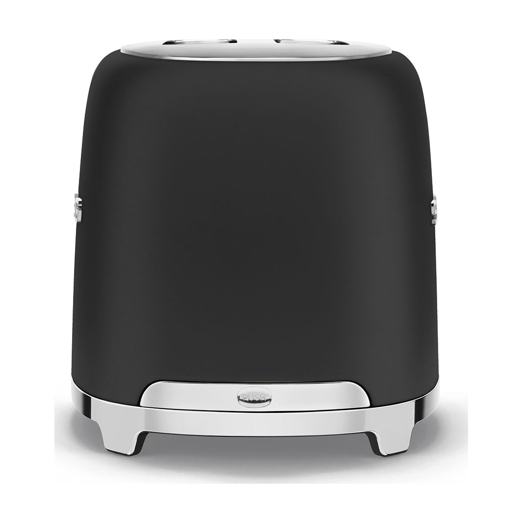 Tostadora Smeg TSF01BLMEU de 2 ranuras, negro mate