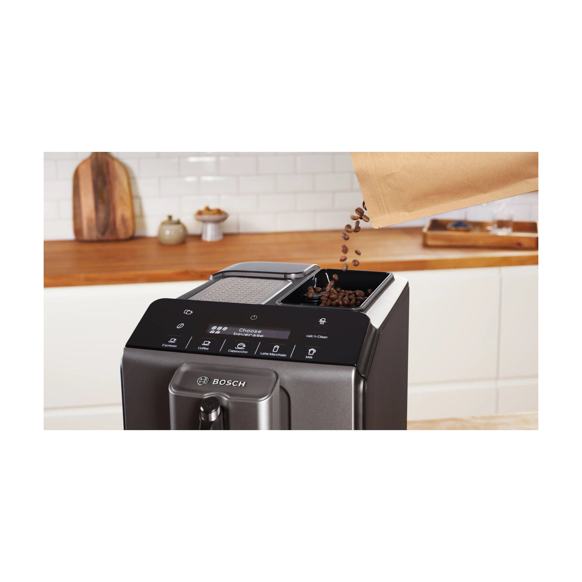 Cafetera superautomática Bosch TIE20504 VeroCafe, 15 bares y depósito de 1,4 l