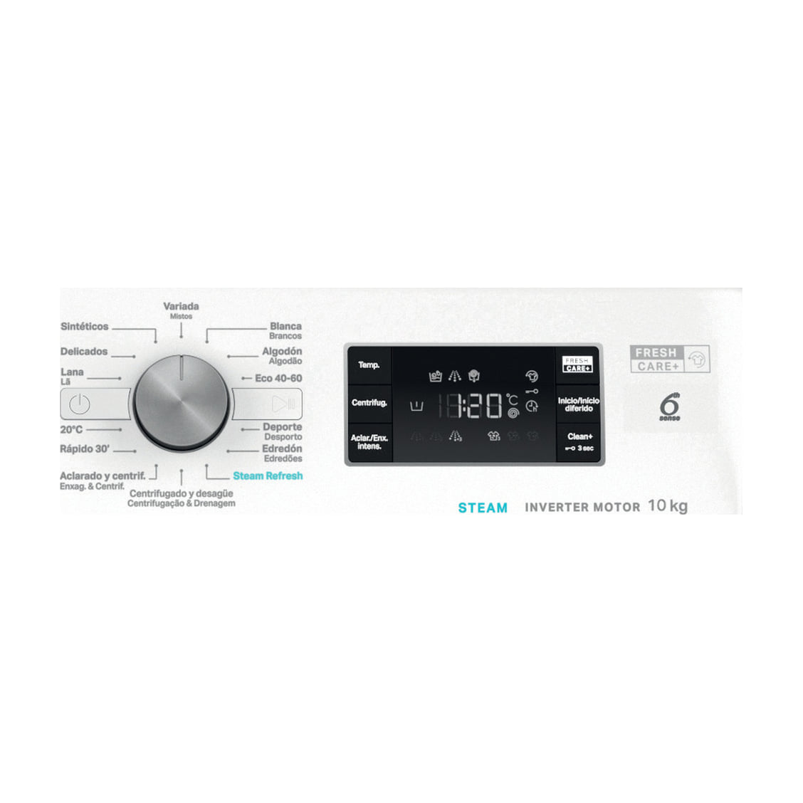 Lavadora Whirlpool FFB 10489 BV SPT de 10 kg y 1400 rpm