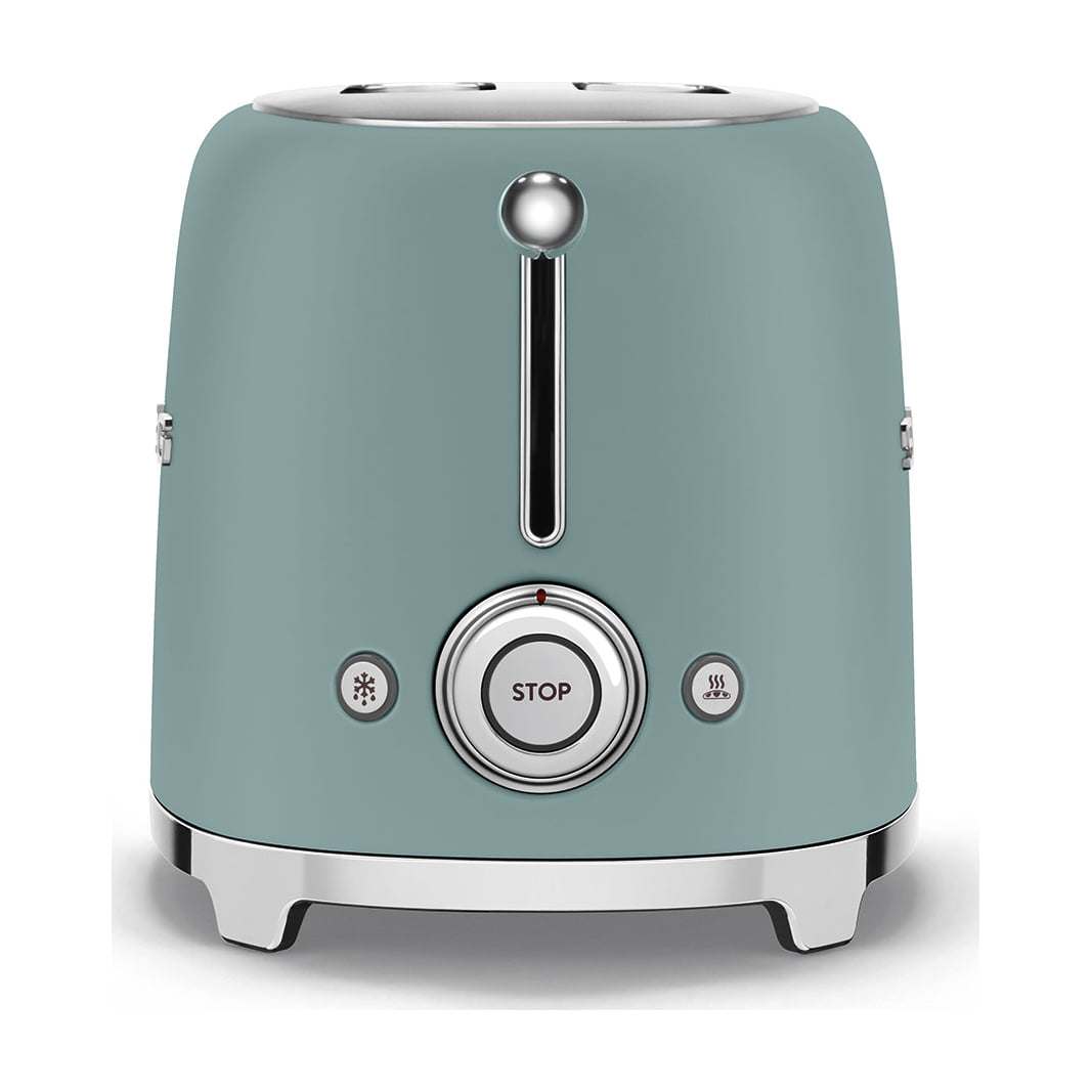 Tostadora Smeg TSF01EGMEU de 2 ranuras, verde esmeralda mate