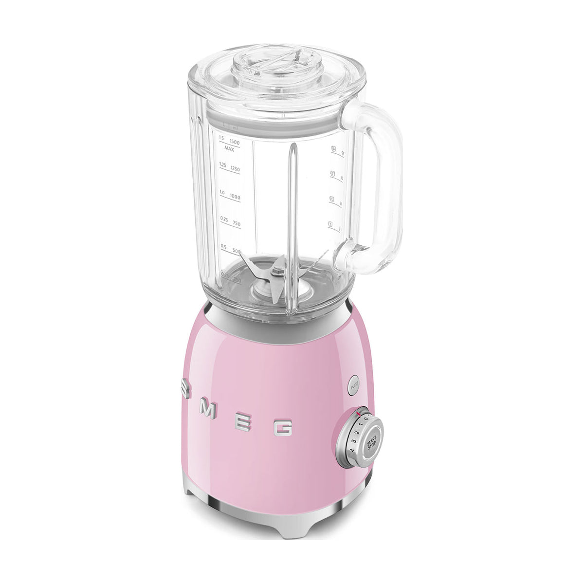 Batidora de vaso Smeg BLF03PKEU rosa, 800 W y jarra de 1,5 l