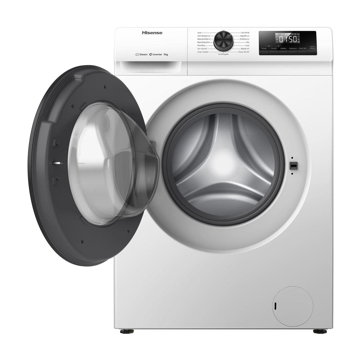 Lavadora Hisense WF1Q9041BW de 9 kg y 1400 rpm