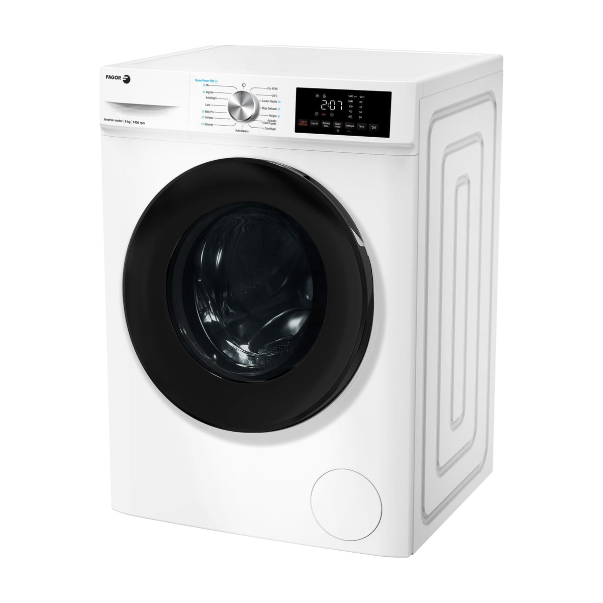 Lavadora de carga frontal Fagor 5FE-8614, 8 kg y 1400 rpm