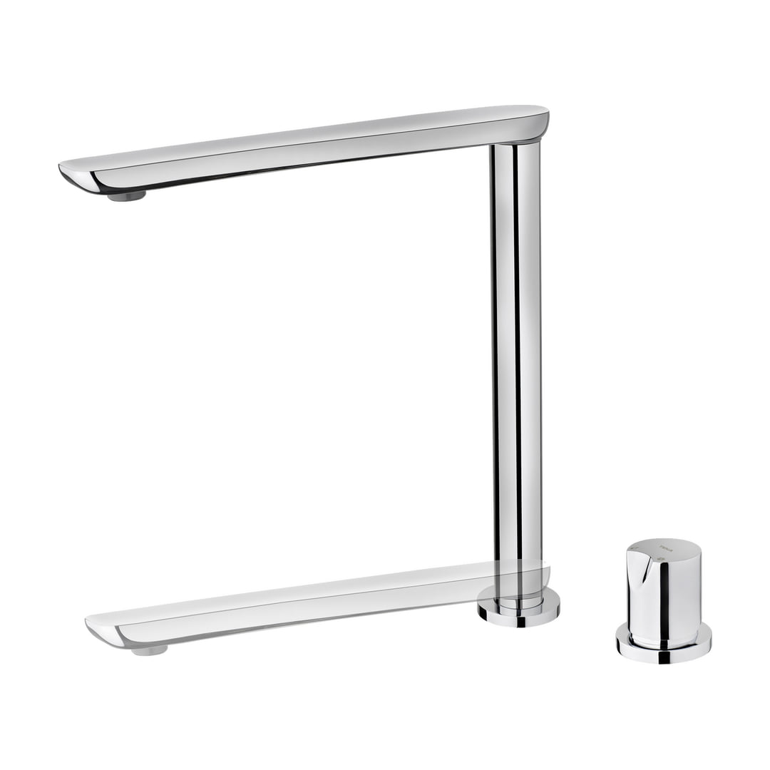 Grifo de cocina Teka FO 985 monomando retráctil bajo ventana, cromado