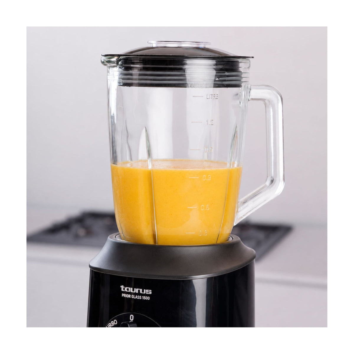 Batidora de vaso Taurus Prior Glass 1500, 1500 W y jarra de cristal de 1,8 l