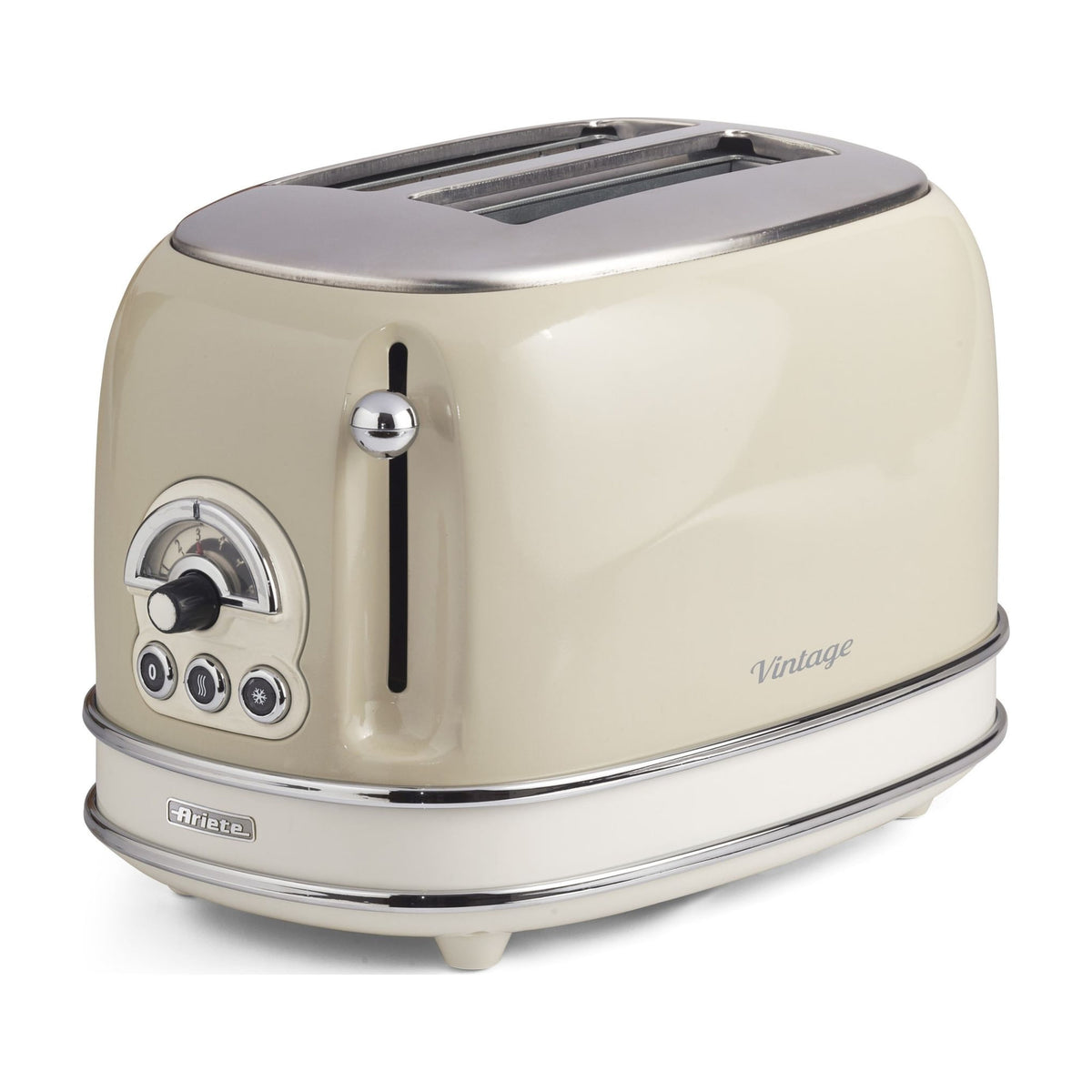 Tostadora Ariete Vintage 0155/13 de 2 ranuras y 810 W, beige