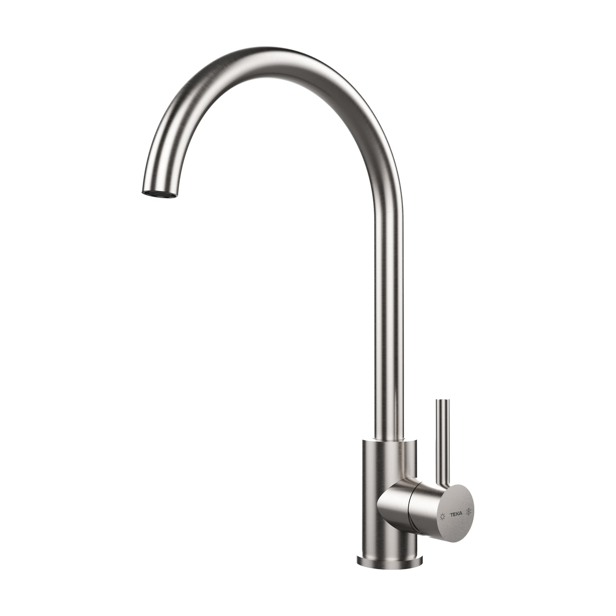 Grifo de cocina Teka UNI 9310 monomando, caño alto e inox