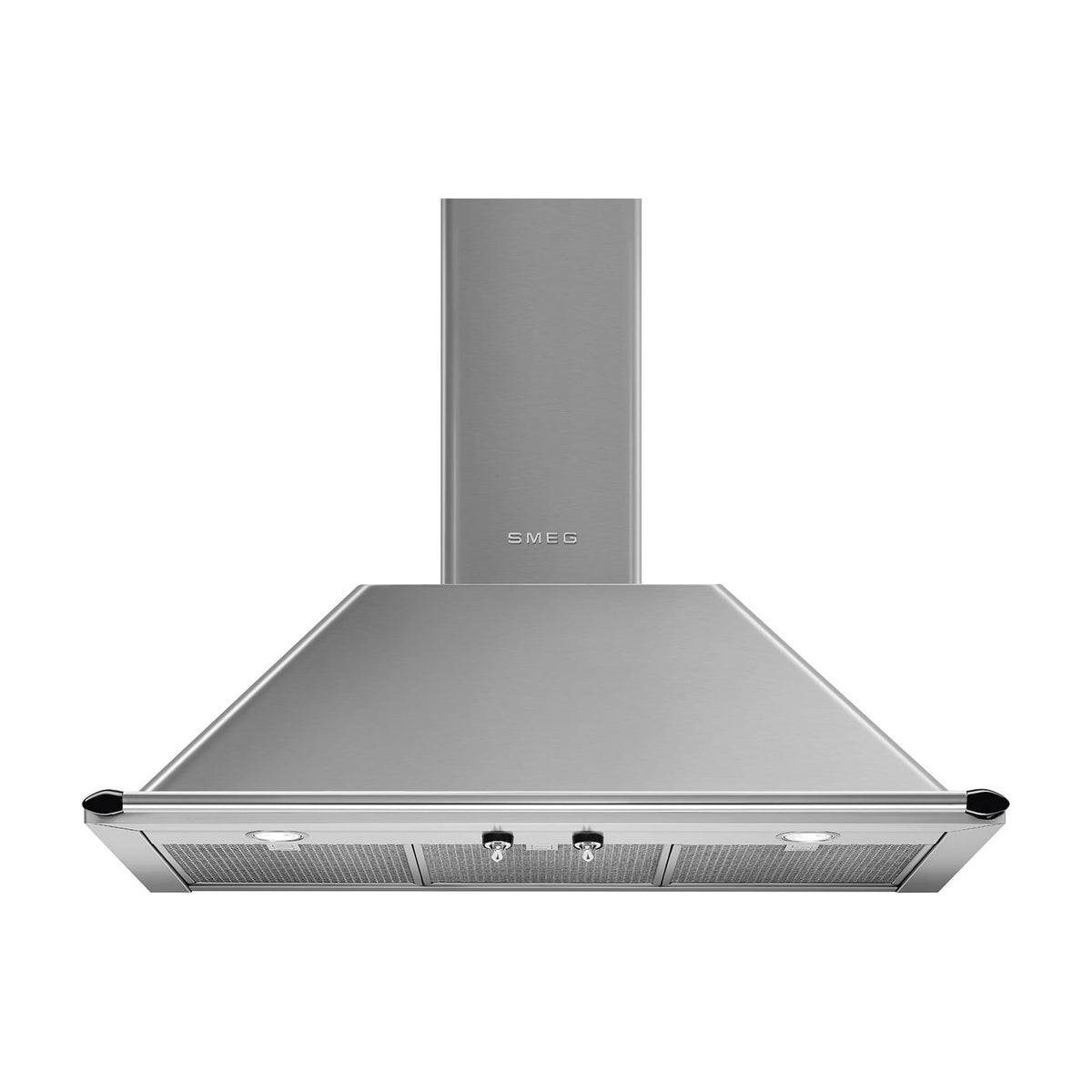 Campana decorativa Smeg KTR90XE de 90 cm en inox con modo intensivo