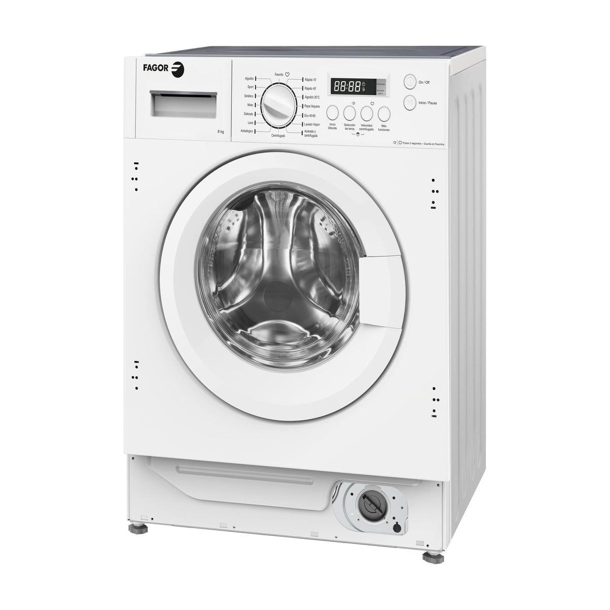 Lavadora integrable Fagor 3FE-8514IT de 8 kg y clase A