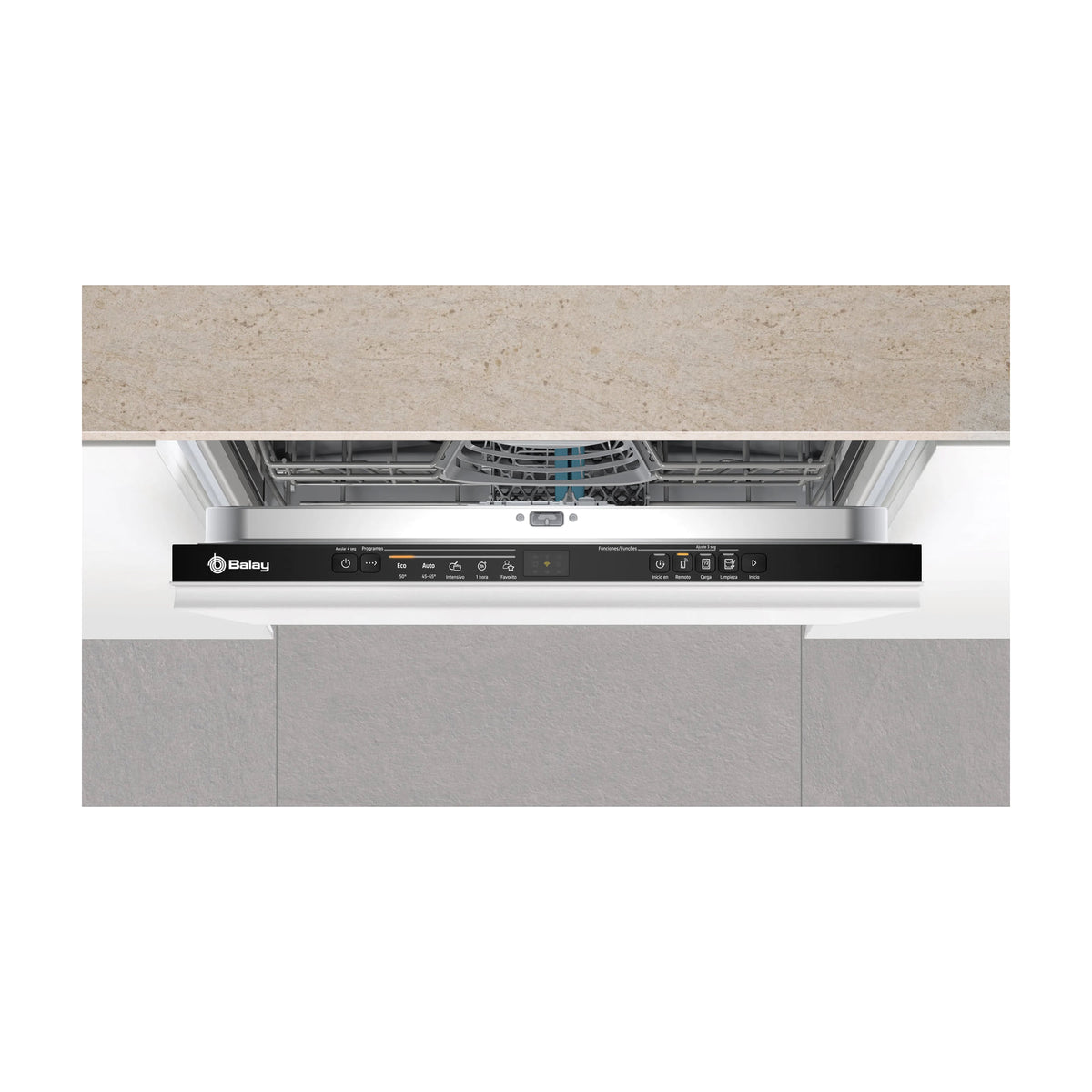 Lavavajillas integrable Balay 3VF5012NP, 12 cubiertos y Home Connect