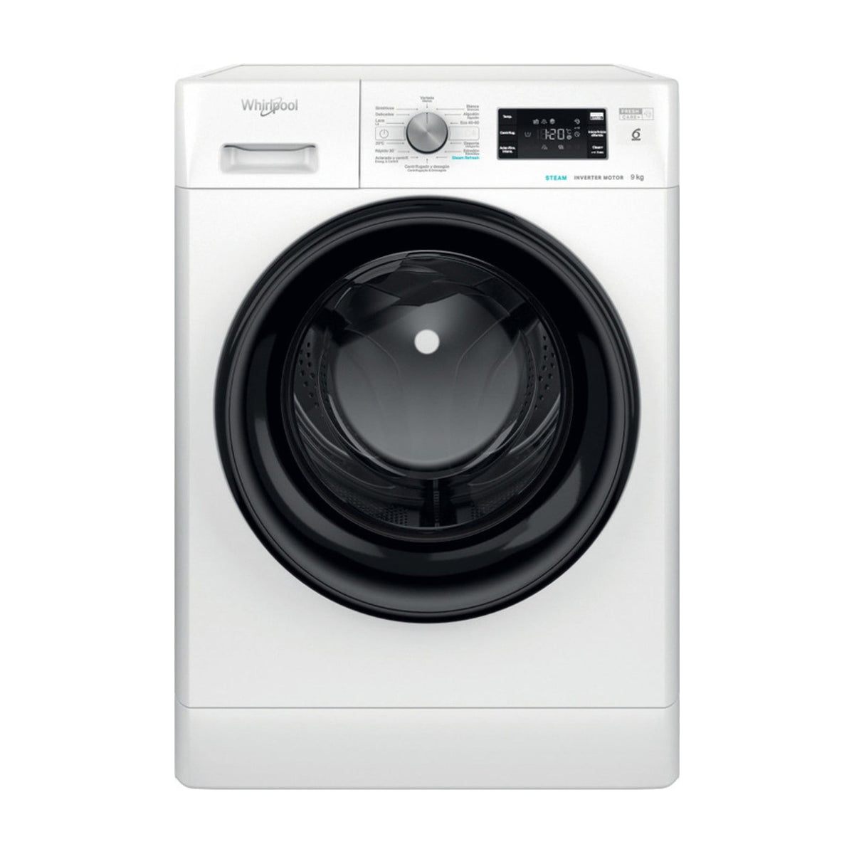 Lavadora Whirlpool FFB 9489 BV SPT de 9 kg y 1400 rpm