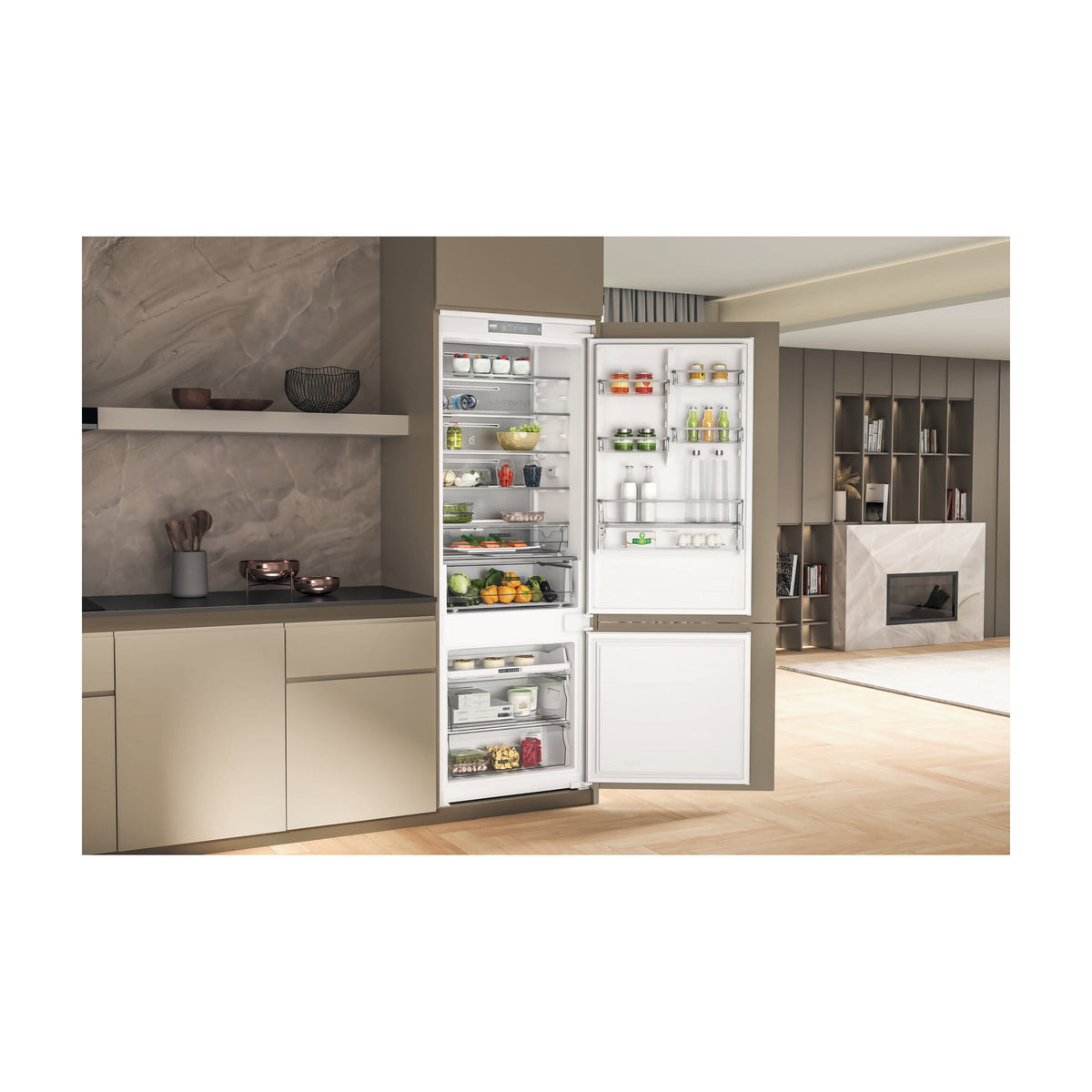 Frigorífico combi integrable Whirlpool WH SP70 T121, 394 l, Total No Frost