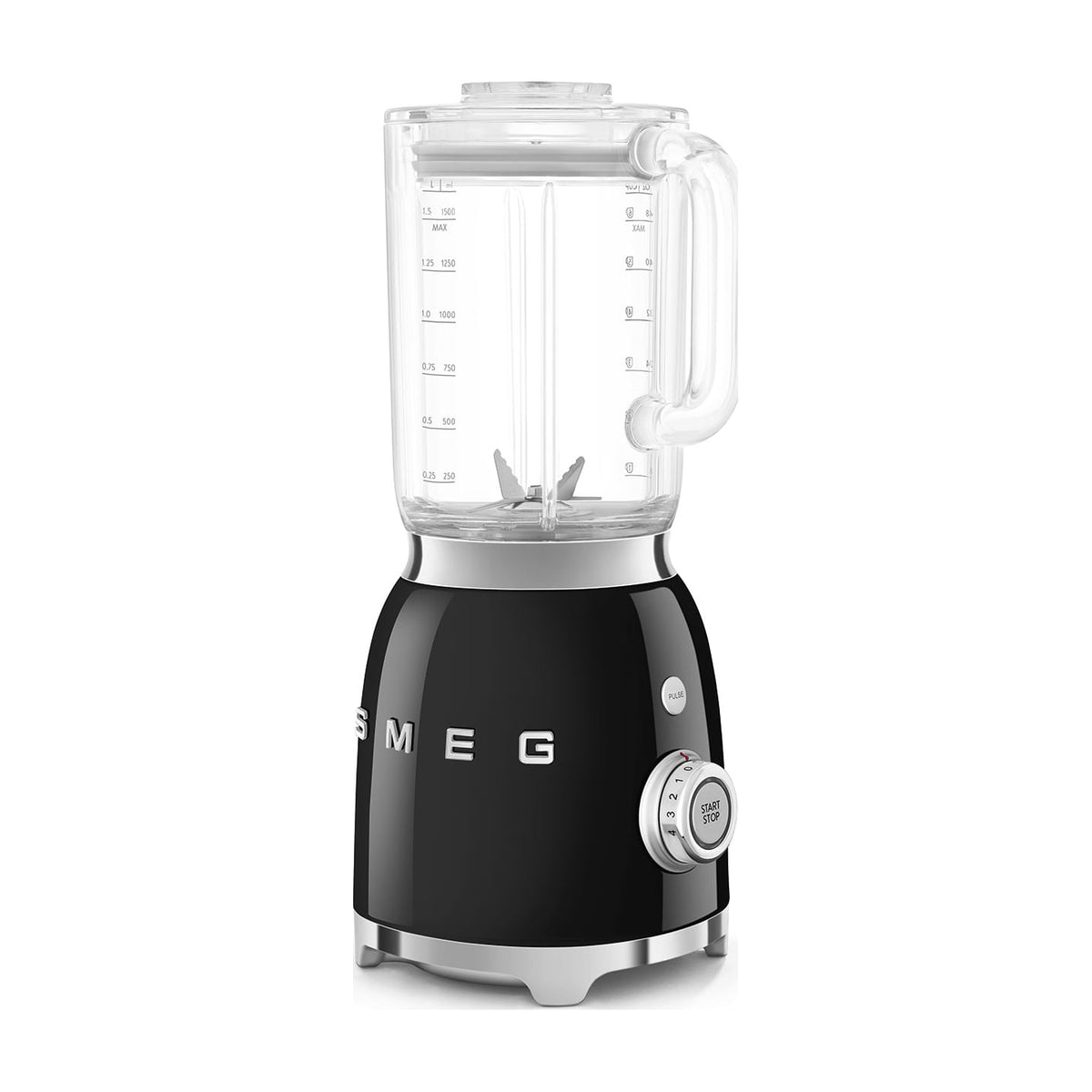 Batidora de vaso Smeg BLF03BLEU negra, 800 W y 1,5 l