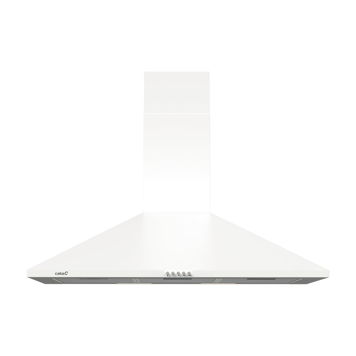 Campana decorativa Cata Omega 900 WH de 90 cm, blanca con LED