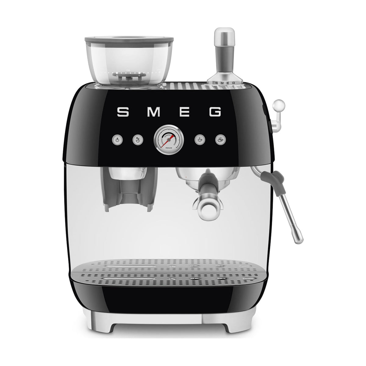 Cafetera espresso Smeg EGF03BLEU con molinillo integrado y bomba de 20 bar