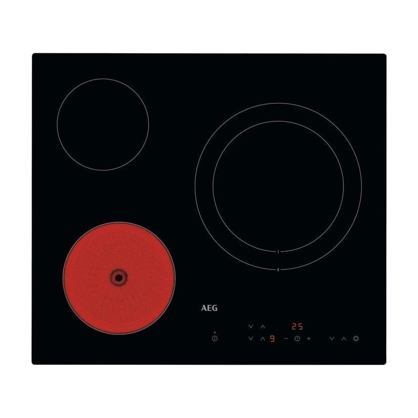 Placa vitrocerámica AEG HRB63321CK de 60 cm con 3 zonas