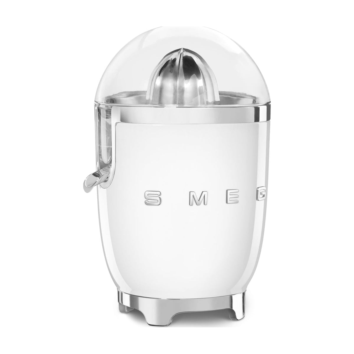Exprimidor Smeg CJF11WHEU blanco, 70 W y boquilla antigoteo