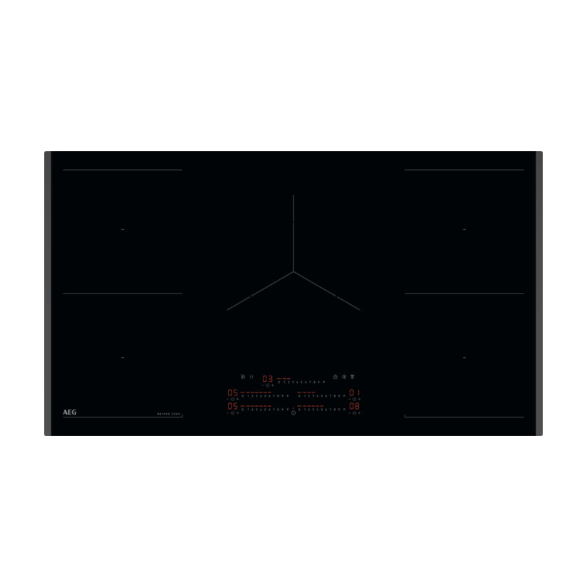 Placa de inducción AEG TK95IN00FB de 90 cm, 5 zonas y Doble Puente