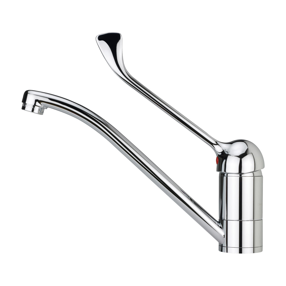 Grifo de cocina Teka MED 913 monomando con caño giratorio y maneta gerontológica