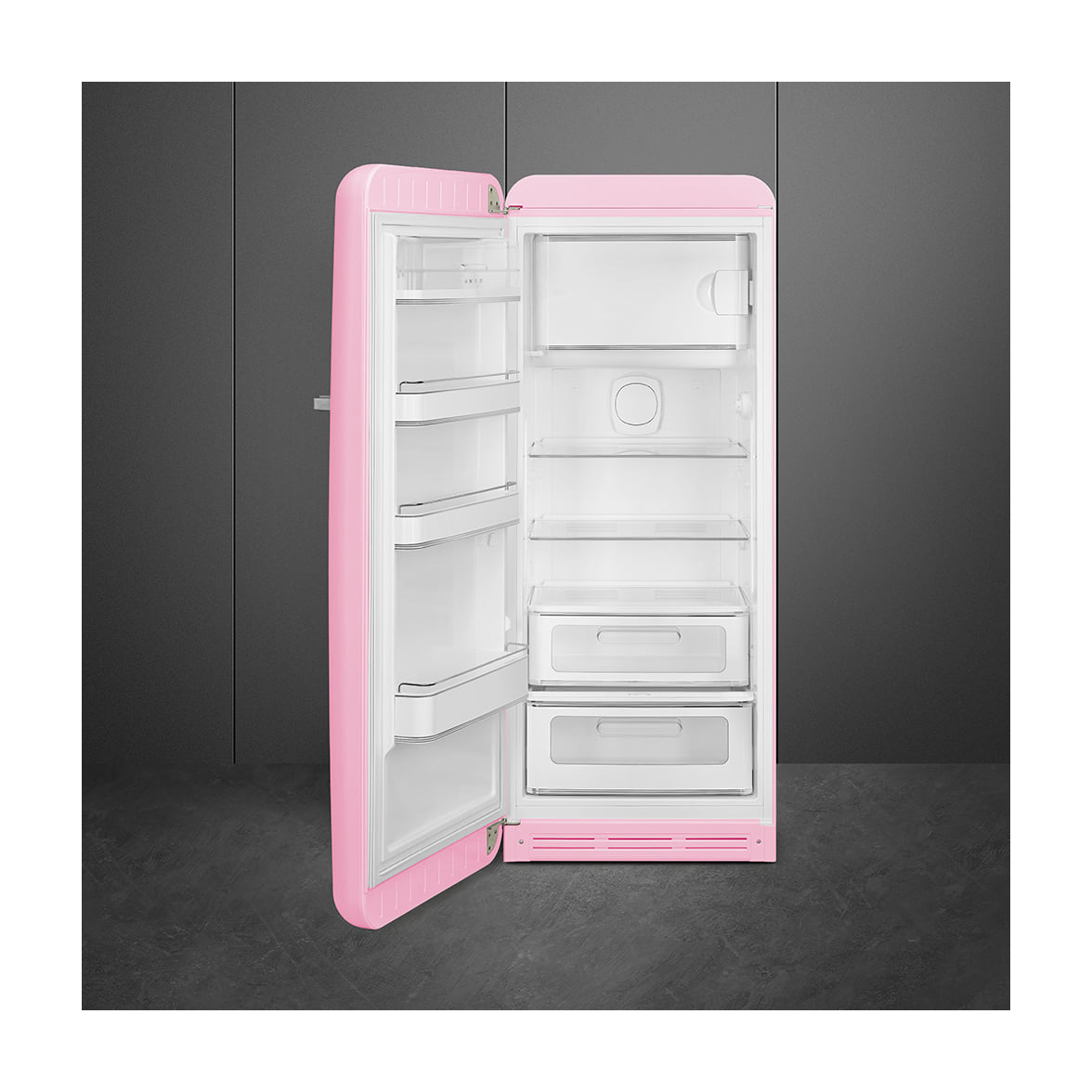 Frigorífico de una puerta Smeg FAB28LPK6 rosa, 270 l, clase C