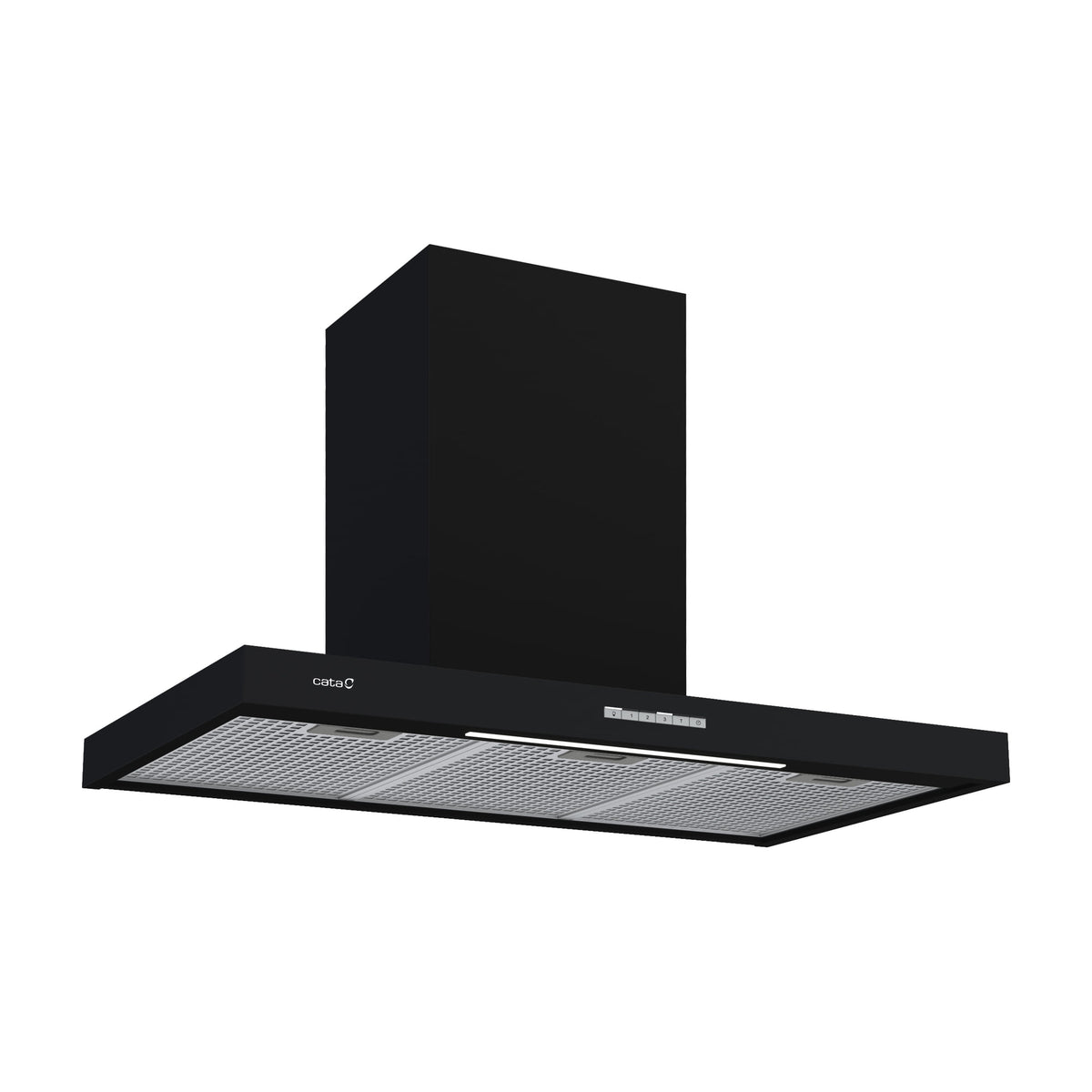 Campana decorativa CATA Sygma 9010 BK negra, 90 cm, clase A