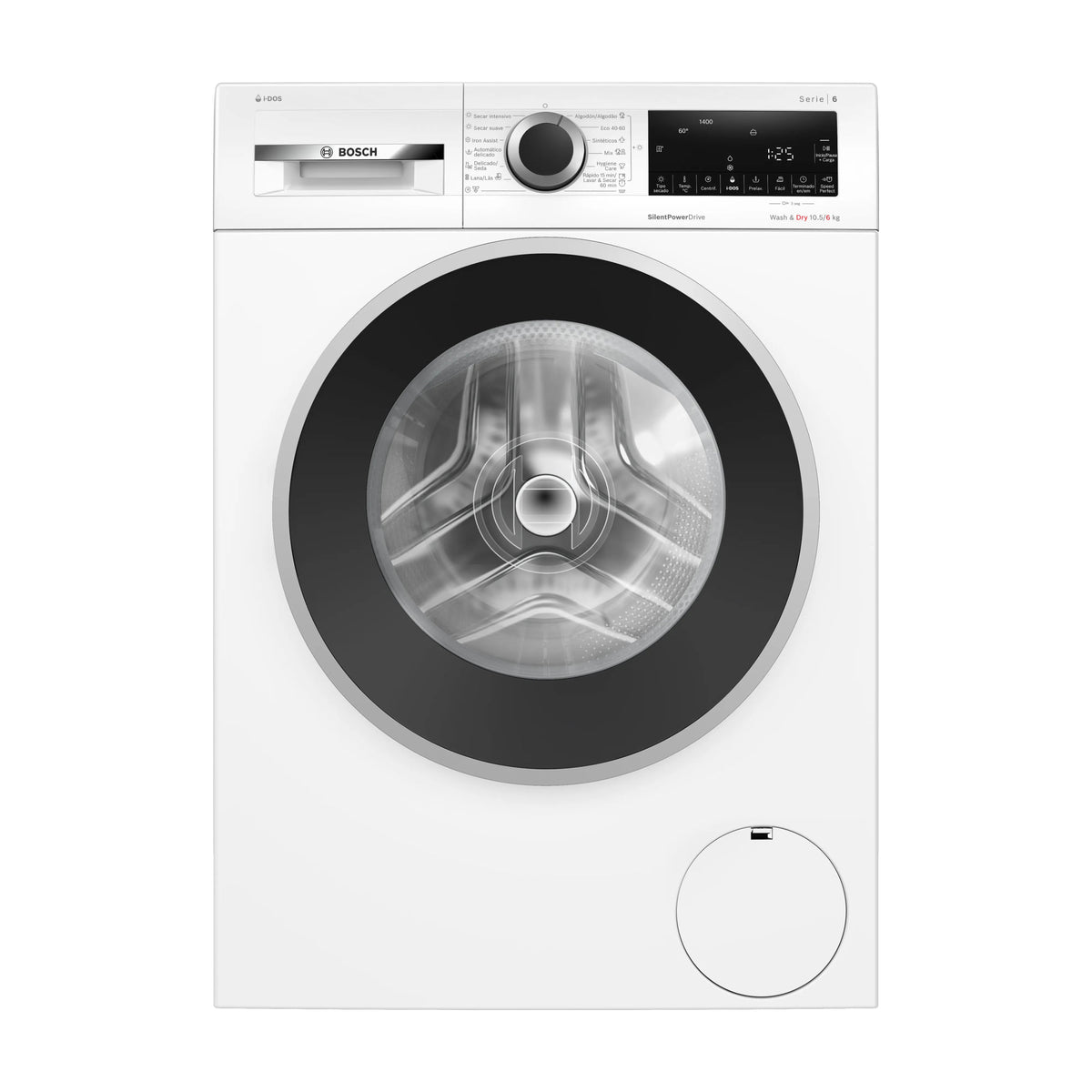 Lavasecadora Bosch WNG244A0ES de 10,5/6 kg y 1400 rpm