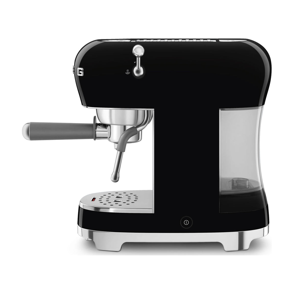 Cafetera espresso manual Smeg ECF02BLEU, 15 bar y Thermoblock, negra