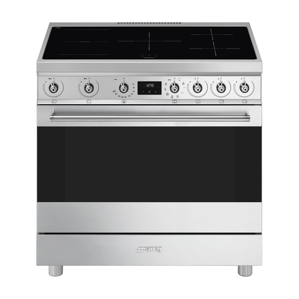 Cocina de inducción Smeg C9IMX2 con 5 zonas y horno de 115 l