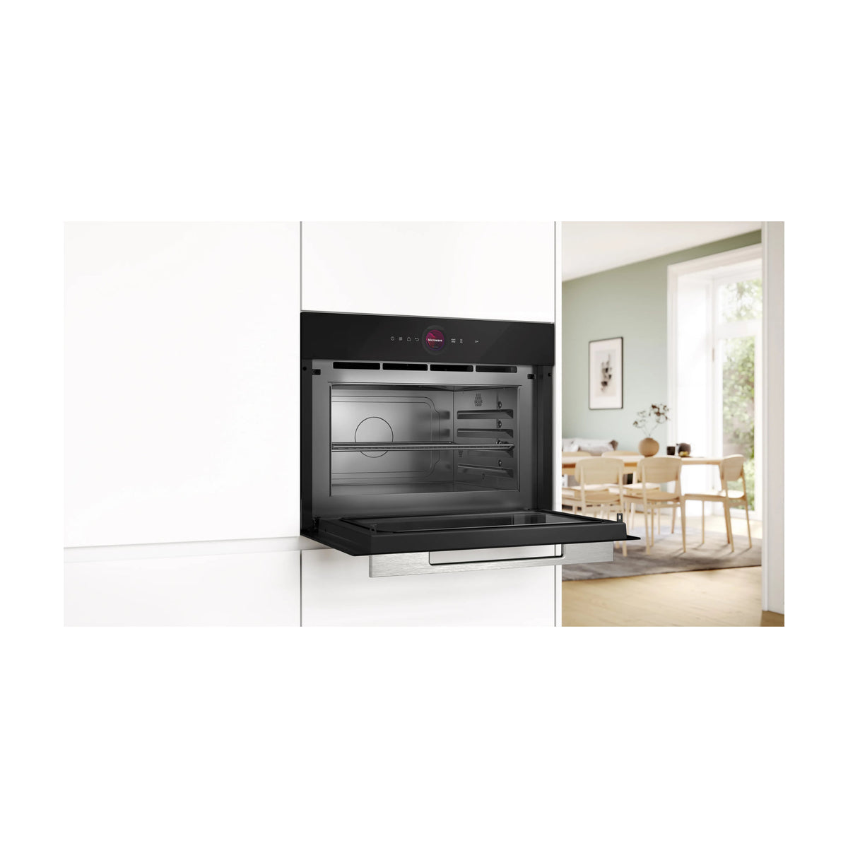Microondas integrable Bosch CEG732XB1 de 36 l con grill e Inverter