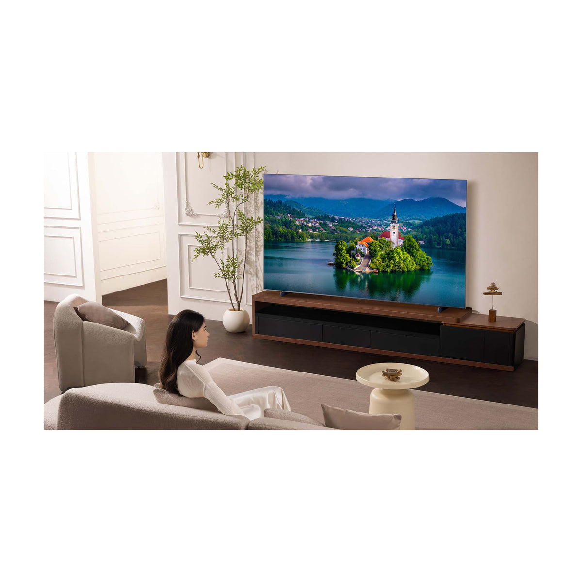 Televisor TCL 98C8K QD-Mini LED de 98 pulgadas, 4K y Google TV