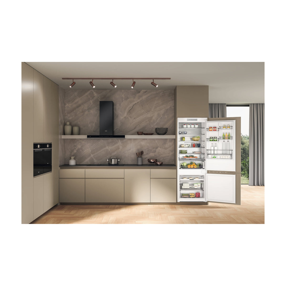 Frigorífico combi integrable Whirlpool WH SP70 T121, 394 l, Total No Frost