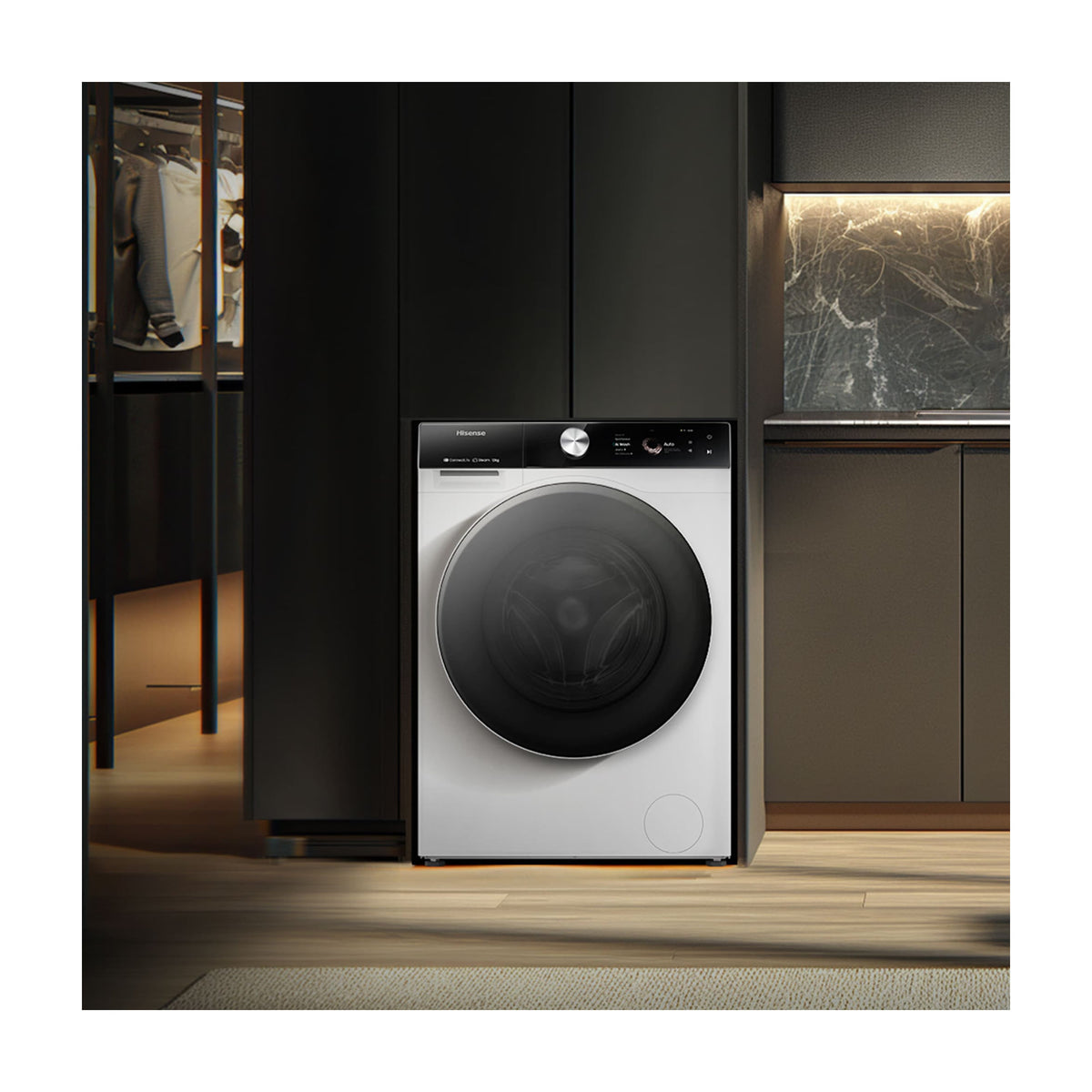 Lavadora Hisense WF7S1247BW de 12 kg y 1400 rpm