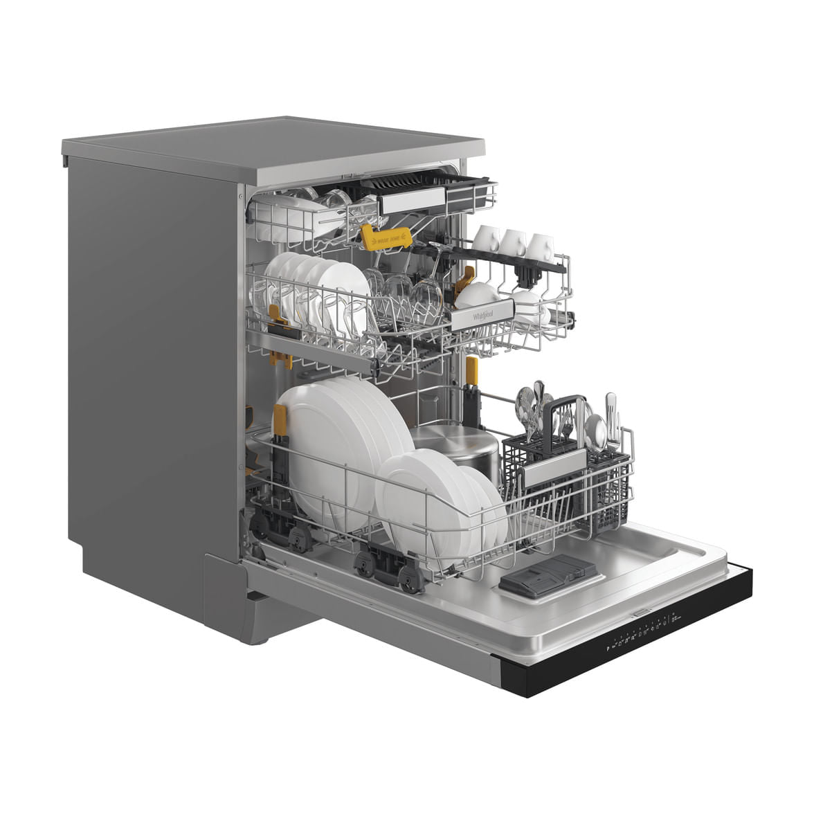 Lavavajillas Whirlpool W8F HS61X, 15 cubiertos, clase A