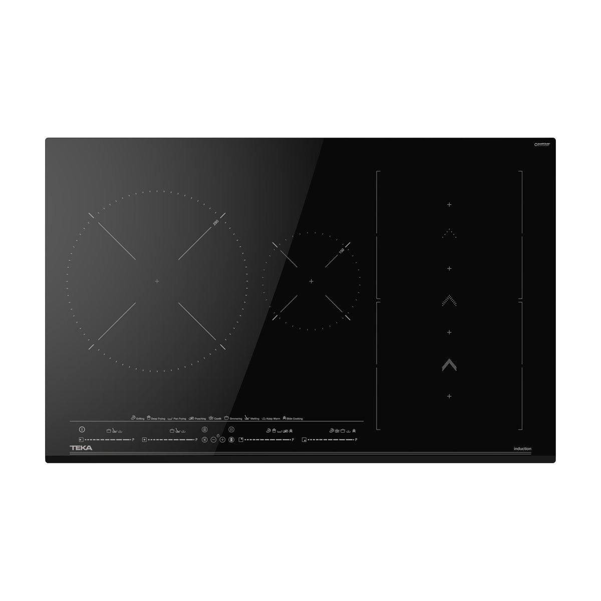 Placa de inducción Teka IZS 86630 MST BK de 80 cm con zona Flex y SlideCooking