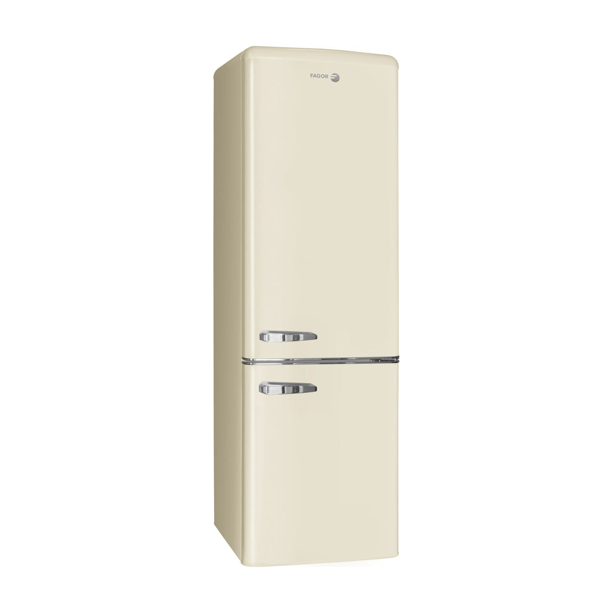 Frigorífico combi Fagor 3FFV-1855BG retro beige, 244 l