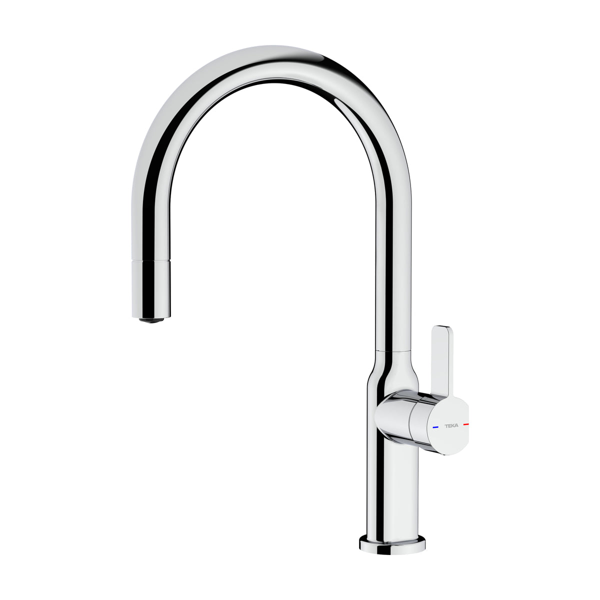 Grifo de cocina Teka Oval 9381 monomando extraíble cromado