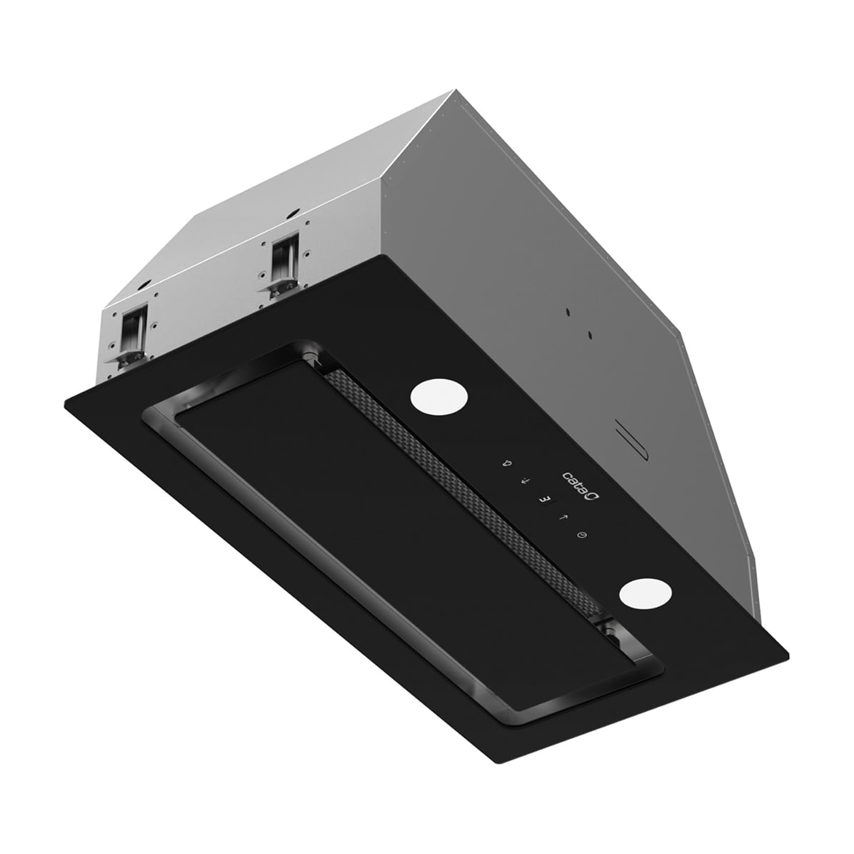 Grupo filtrante Cata GA DUAL 60 BK de 60 cm, cristal negro