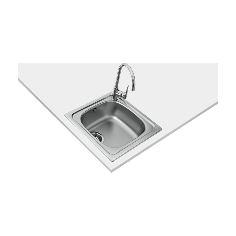 Fregadero Teka StarBright E-50 1B de acero inoxidable, una cubeta