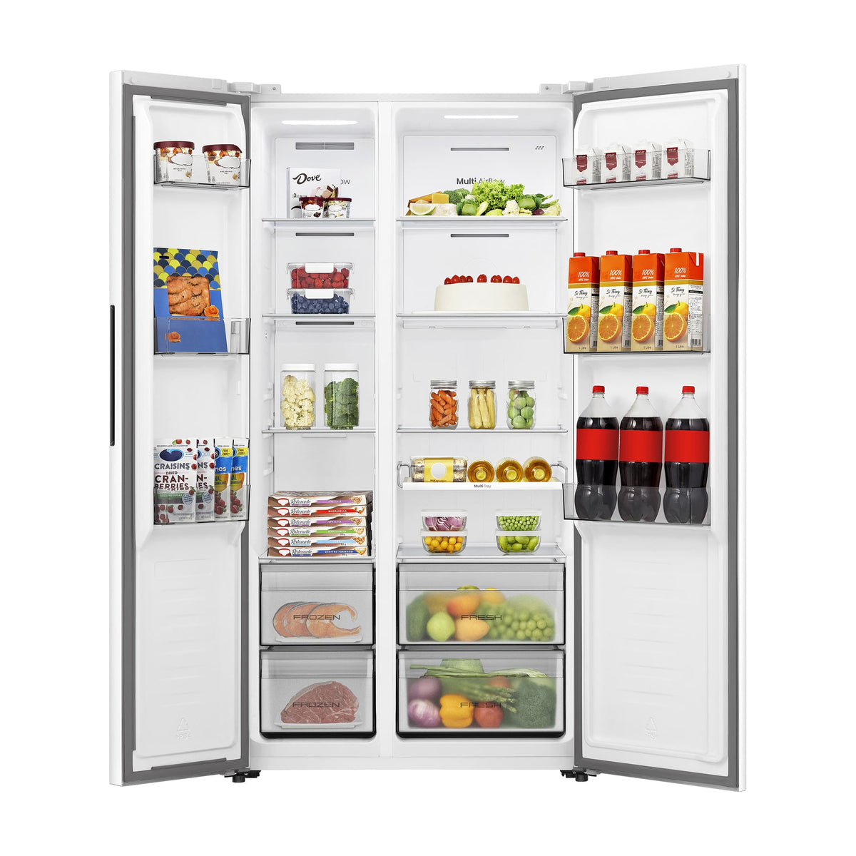 Frigorífico americano Hisense RS3P538NEWE, Total No Frost, Kitchen Fit