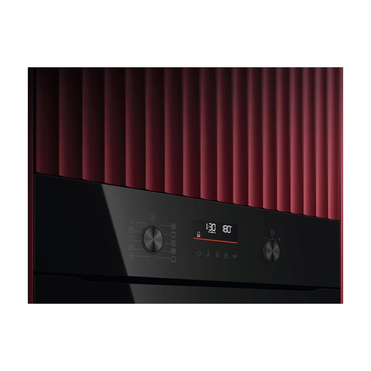 Horno multifunción AEG GU5PB41WSK pirolítico de 72 l, cristal negro
