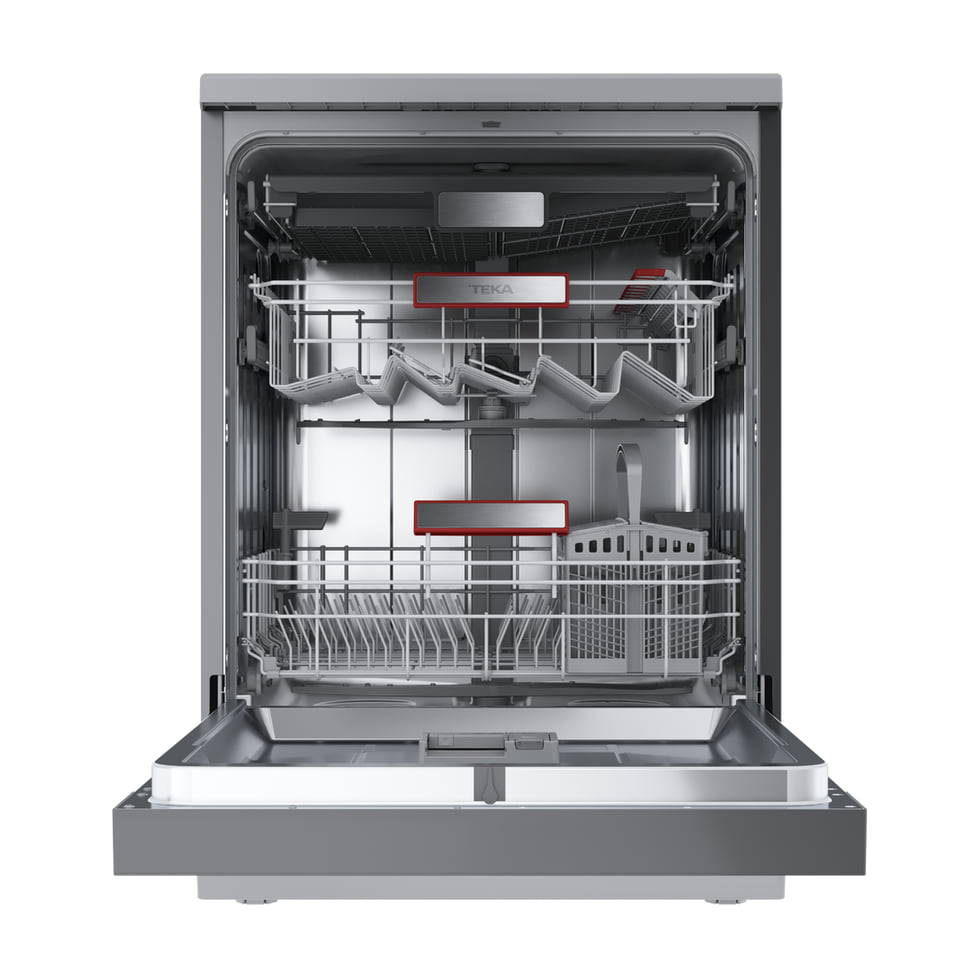 Lavavajillas Teka DFS 464CX inox, 14 cubiertos y secado con apertura automática